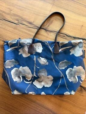 Roberta Pieri Robertina Large Nylon Tote - Navy Flower Print